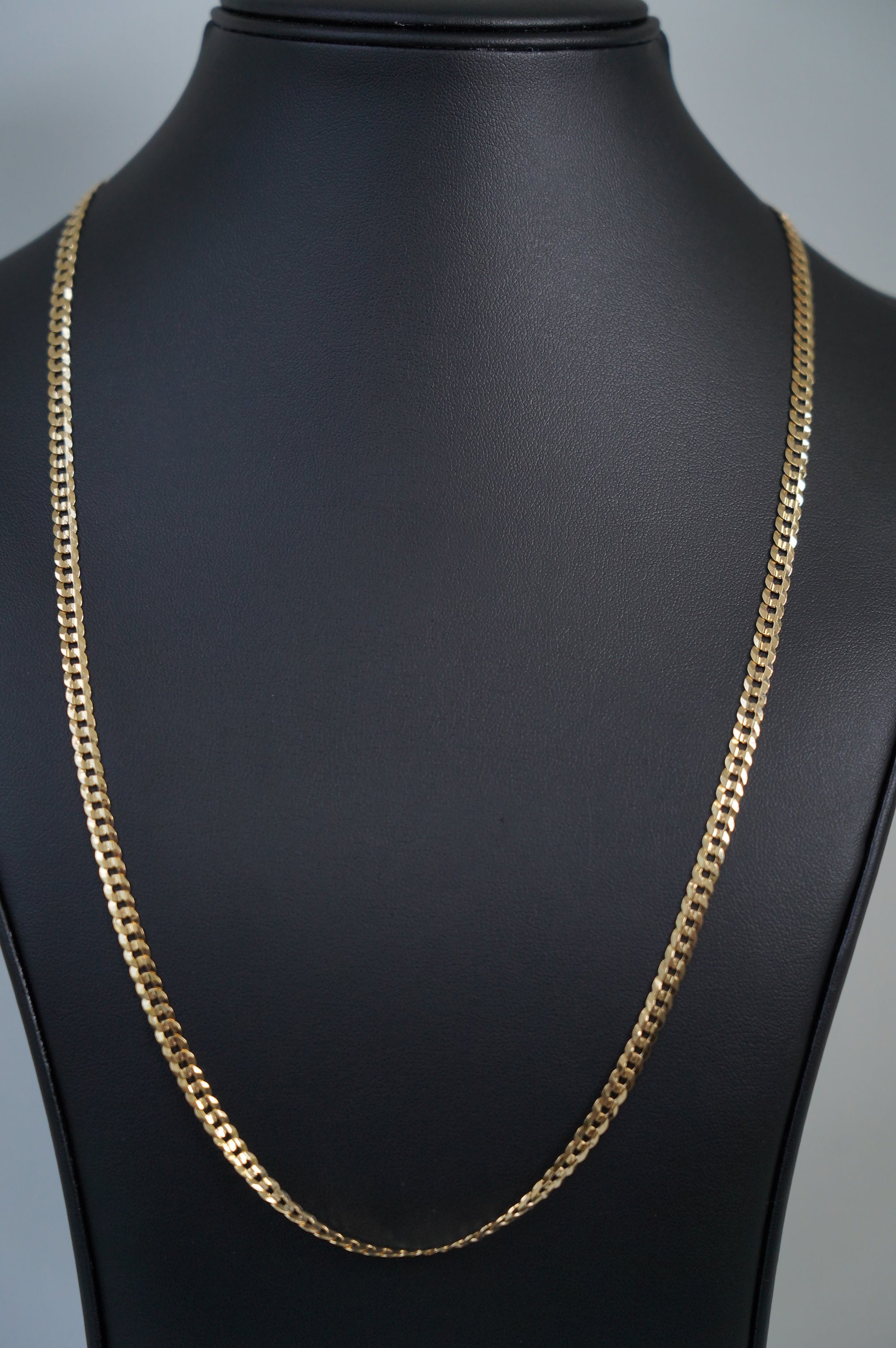 Gold Herringbone Chain Necklace