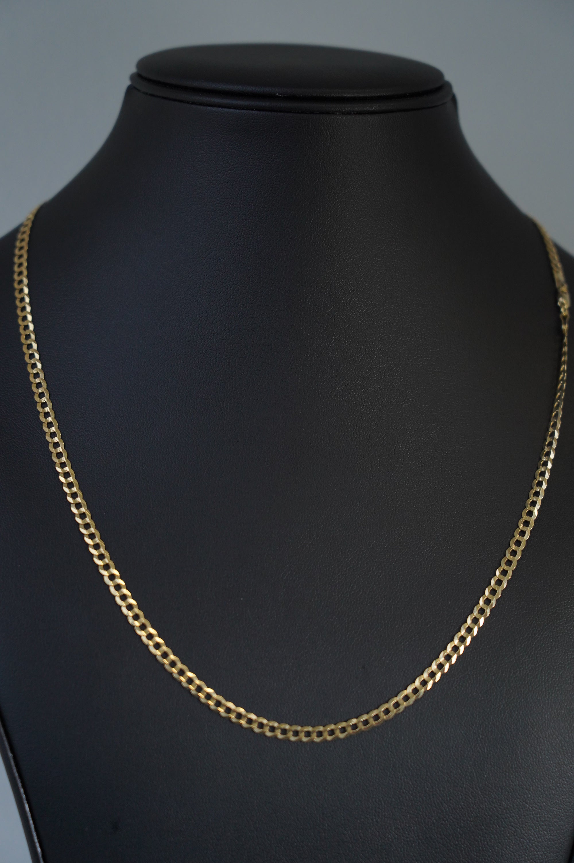 Gold Box Chain Necklace