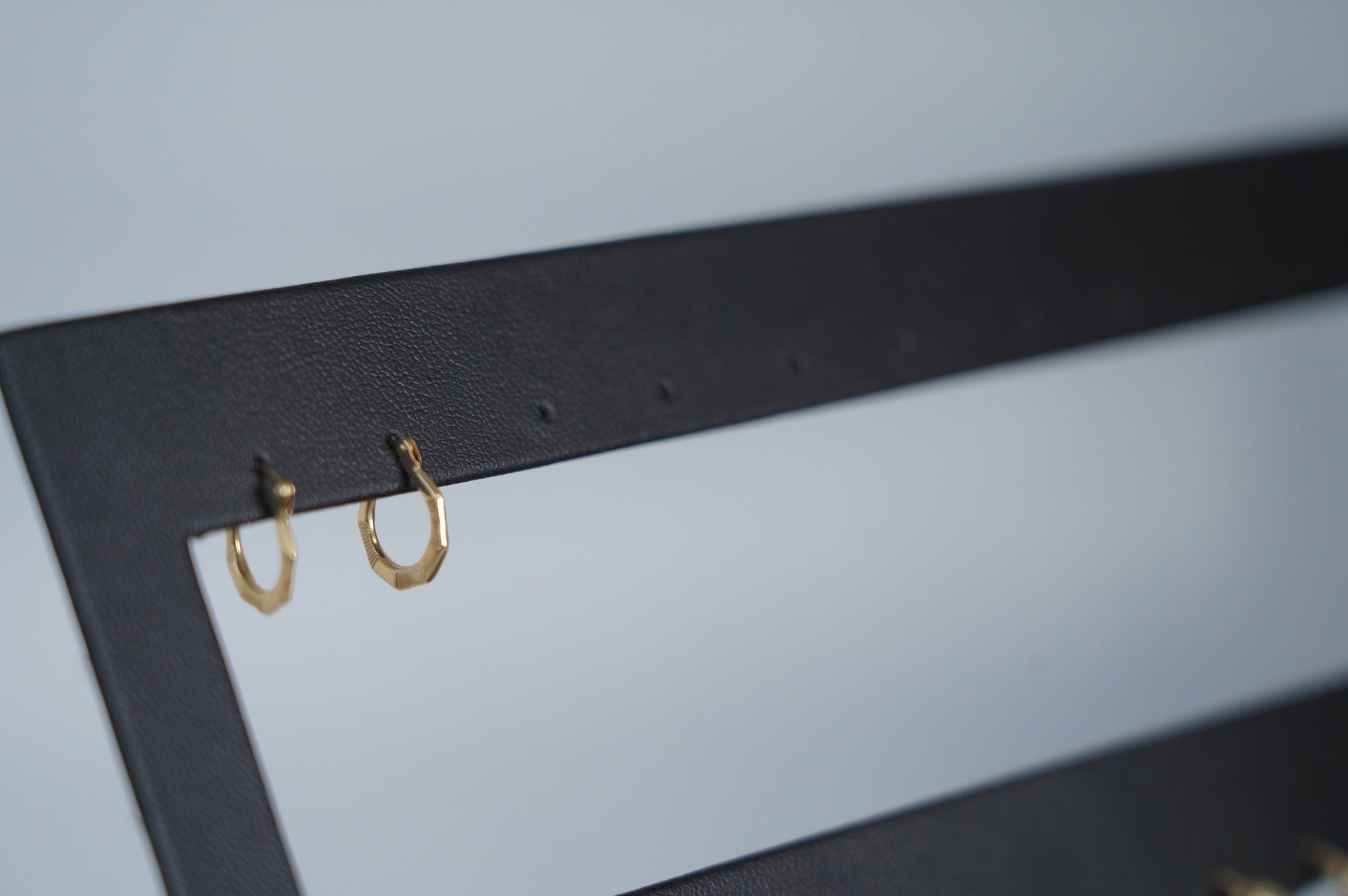 Modern Geometric Gold Hoops