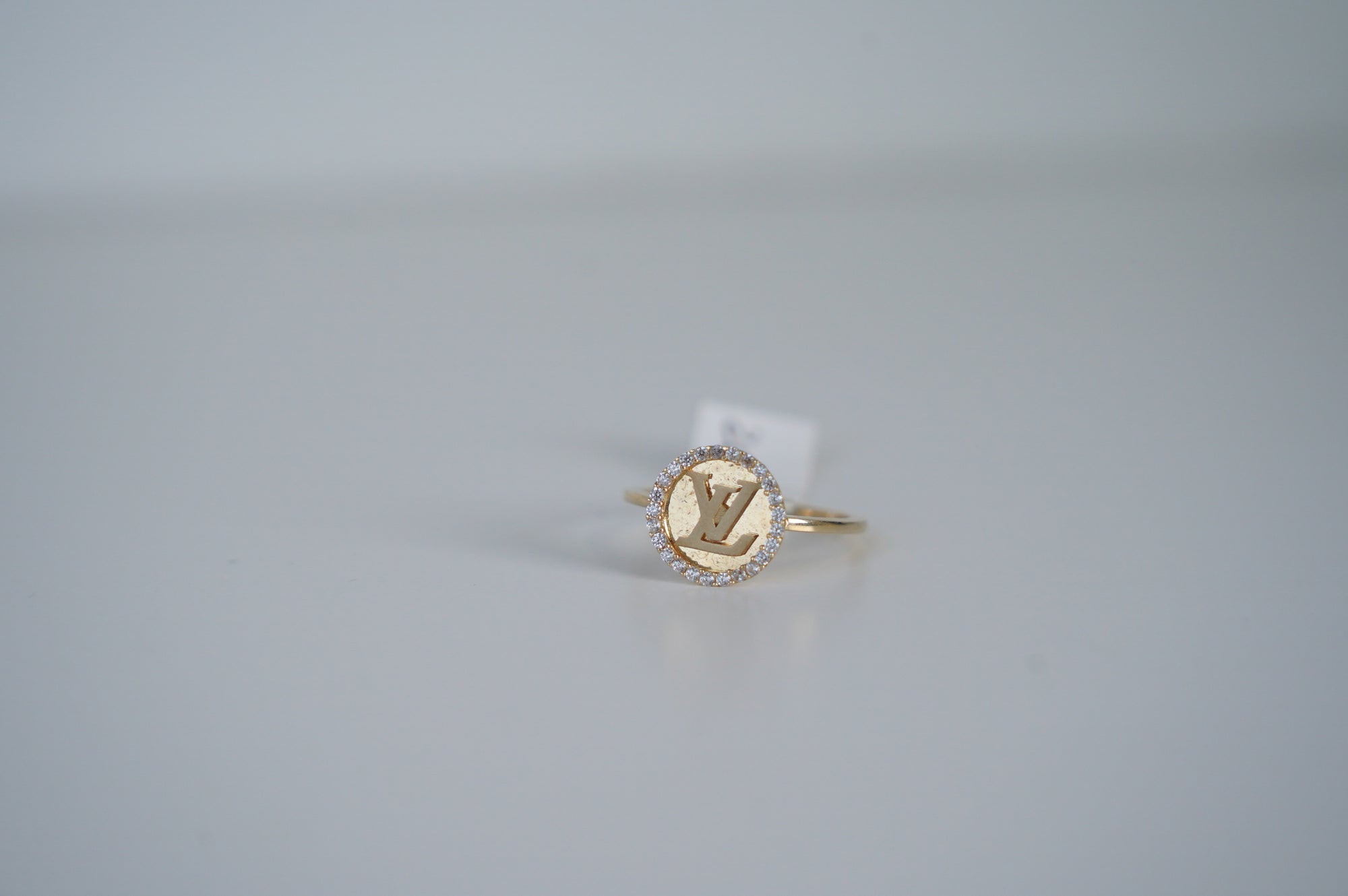 Louis Vuitton Logo Ring with Diamond Surround