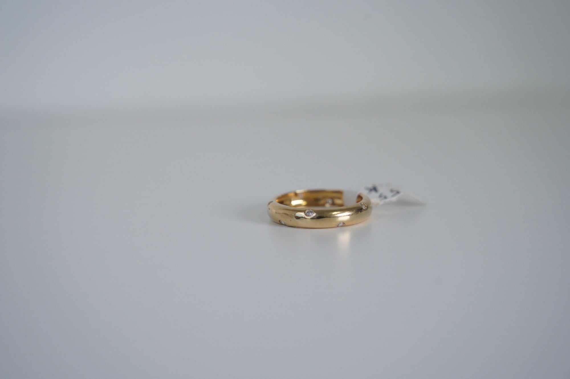 Golden Band with Subtle Diamonds