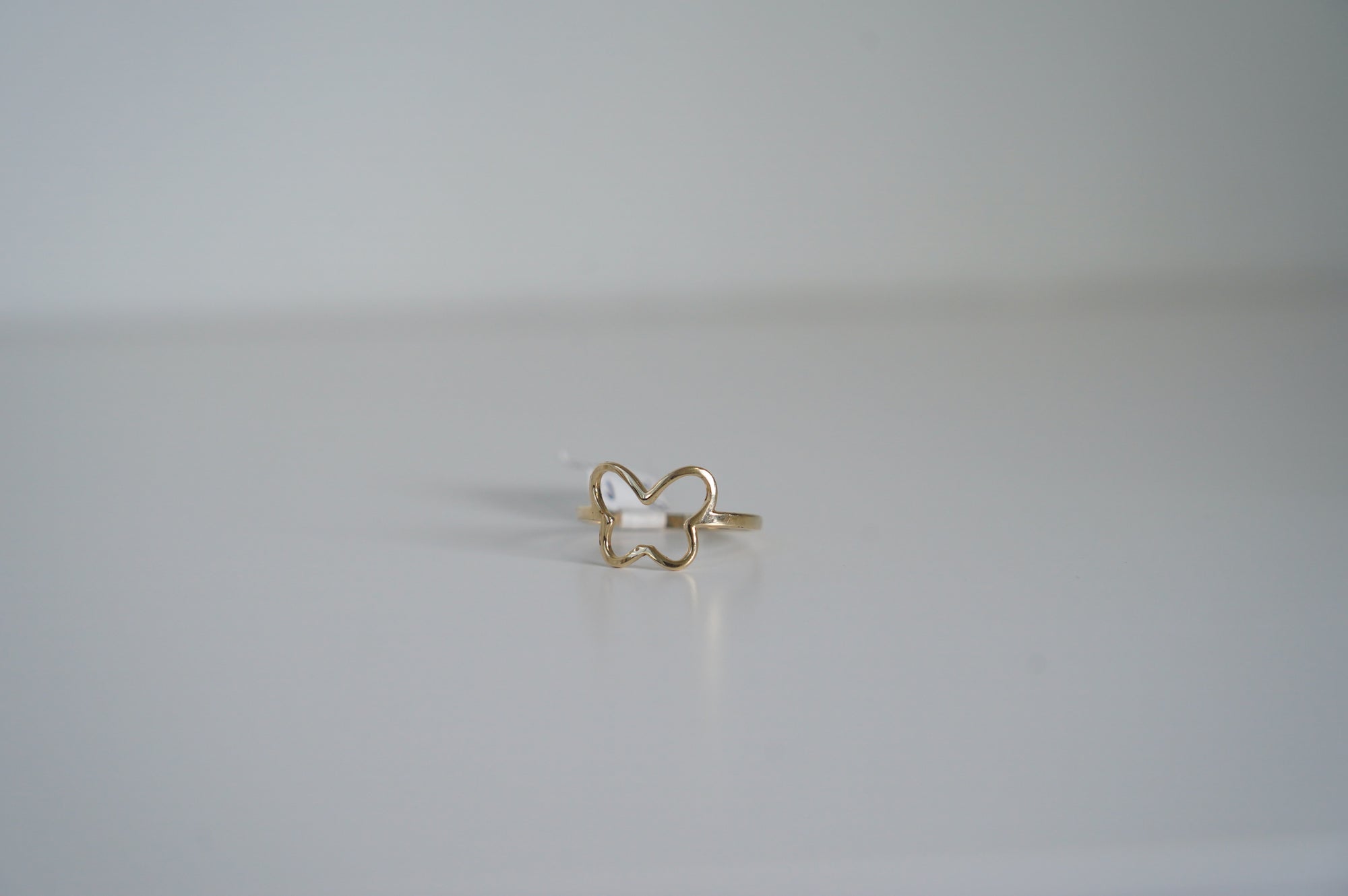 Gold Butterfly Outline Ring