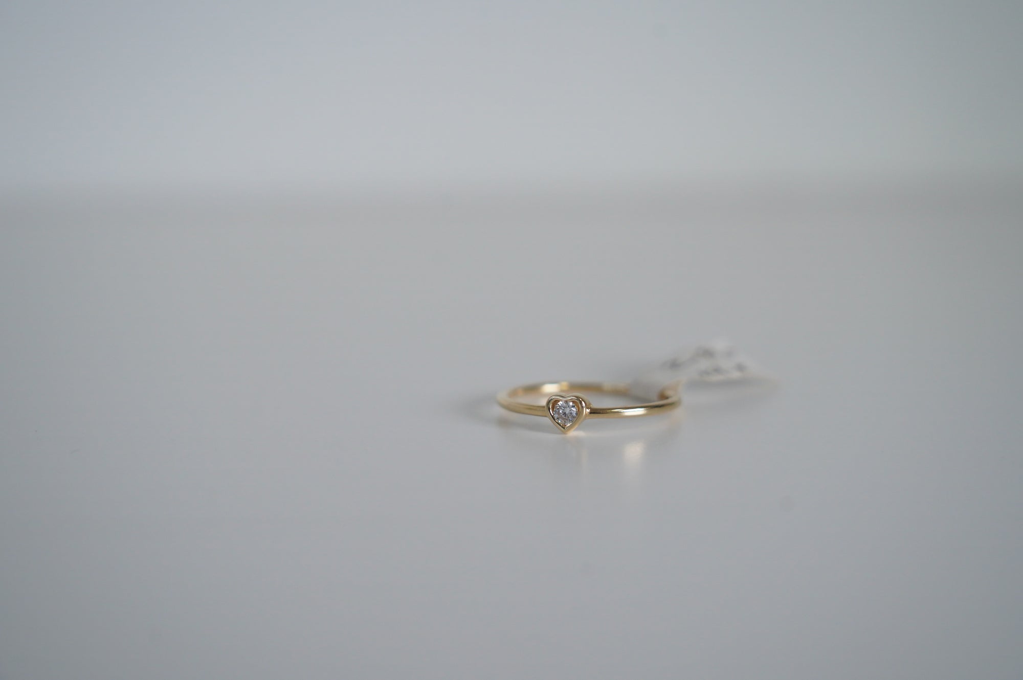 Gold Ring with Teardrop CZ