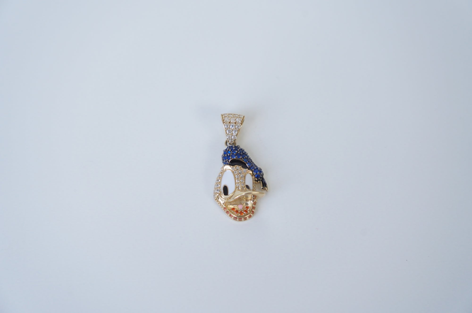 Gold Donald Duck Pendant Necklace