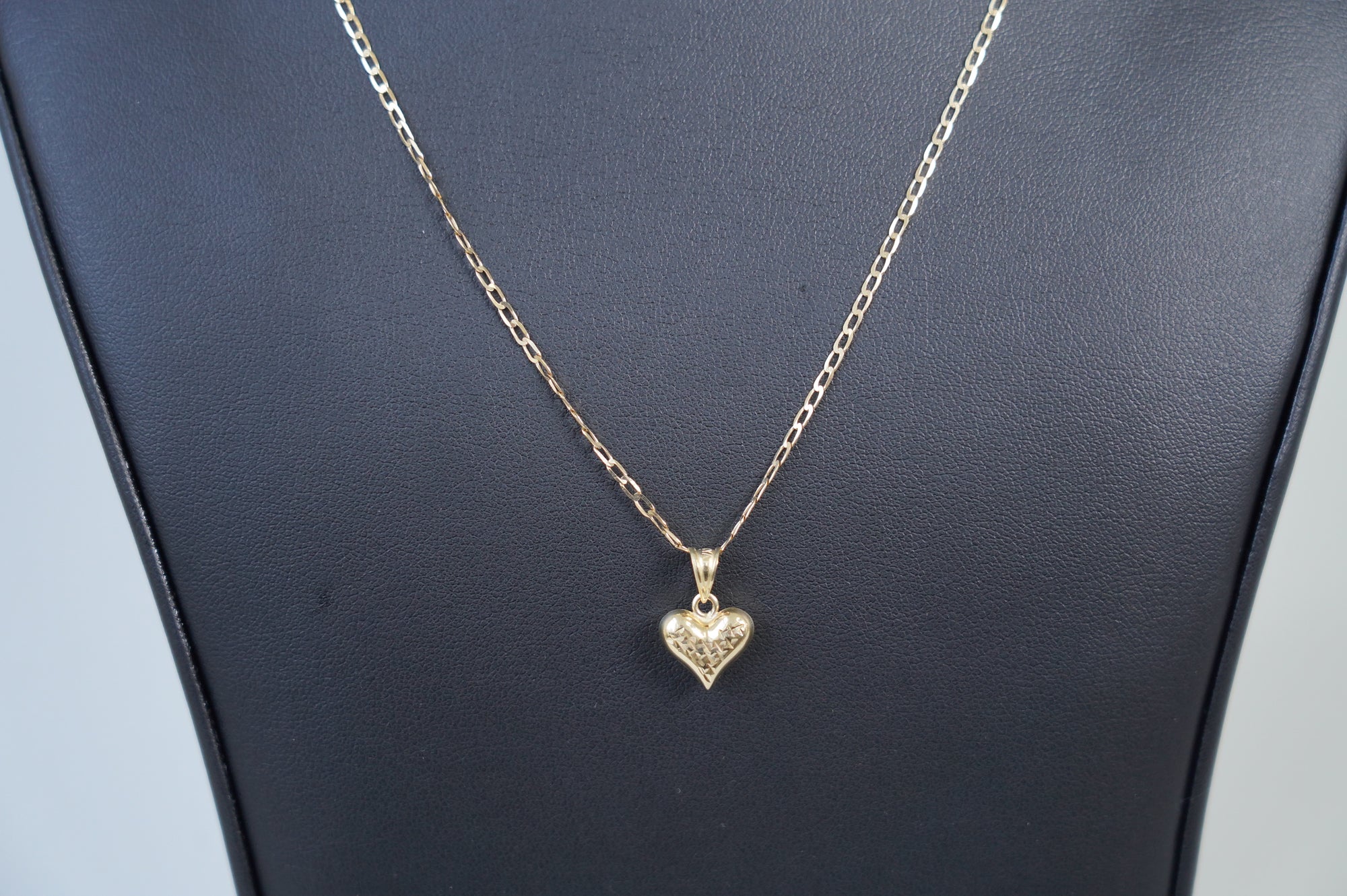 Gold Heart Pendant Necklace