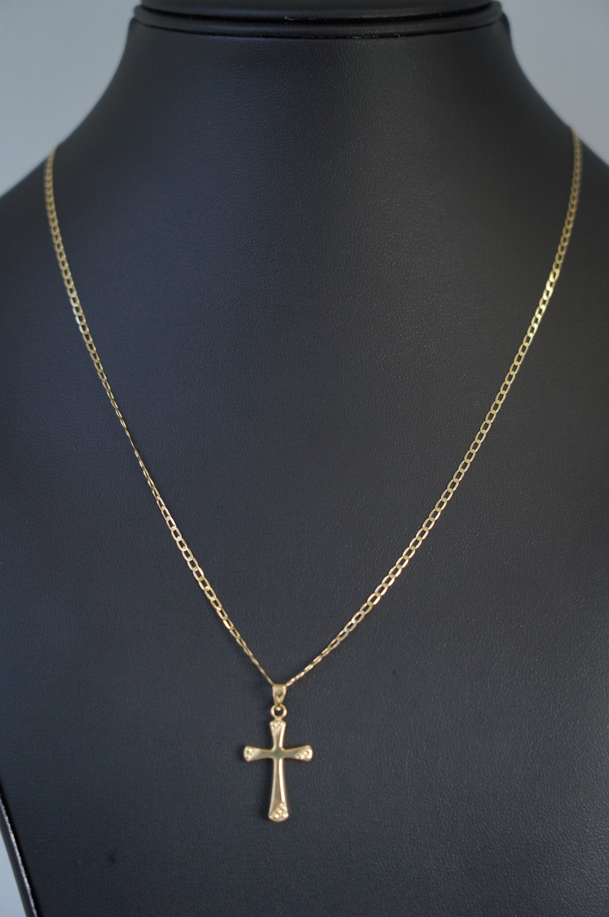 Simple Gold Cross Necklace