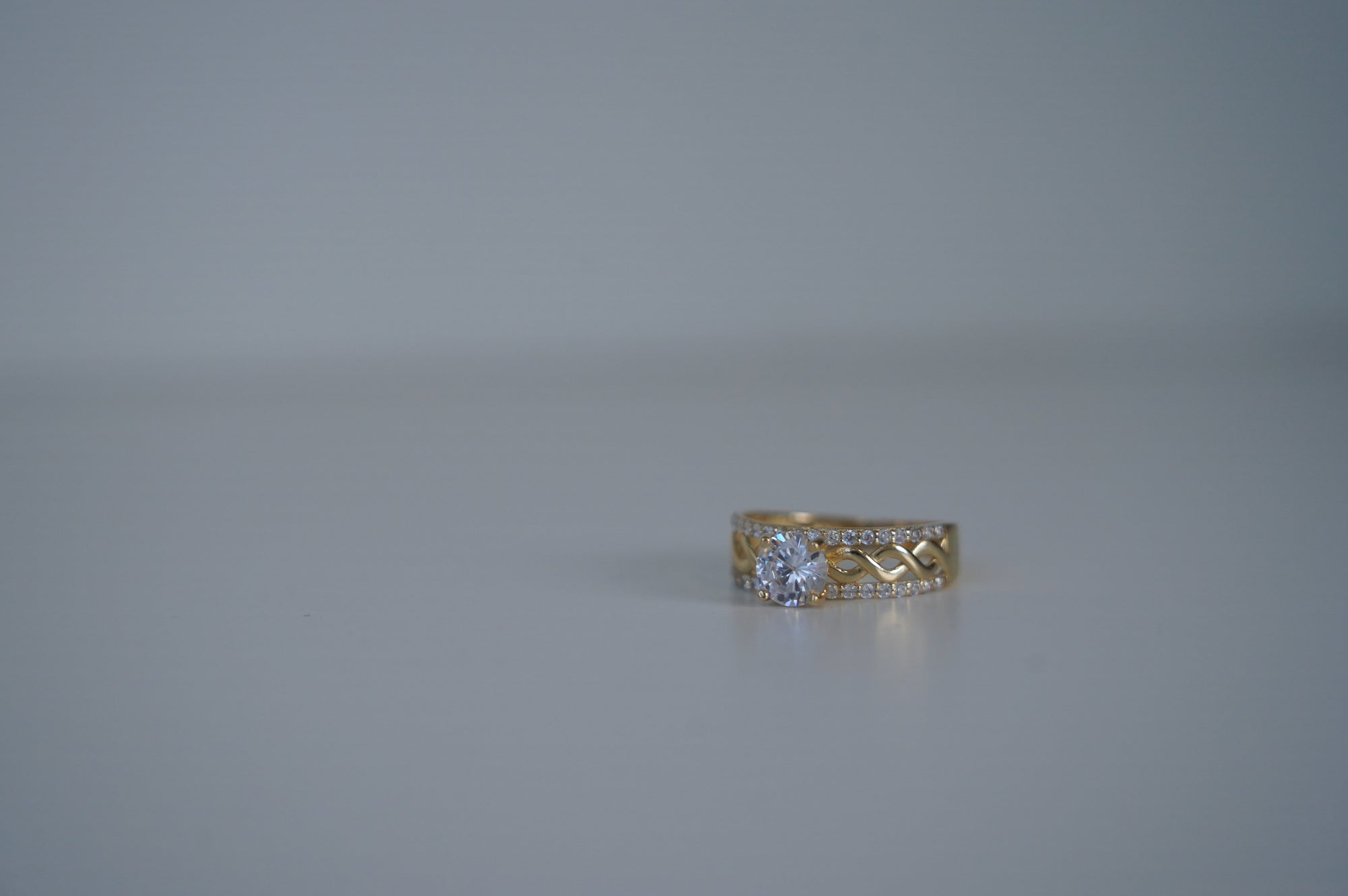 Gold Diamond Engagement Ring