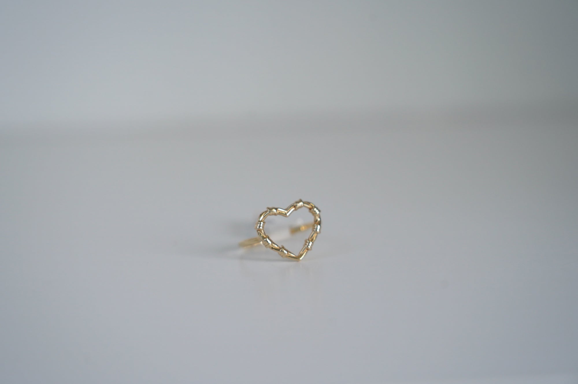 Outlined Heart Ring