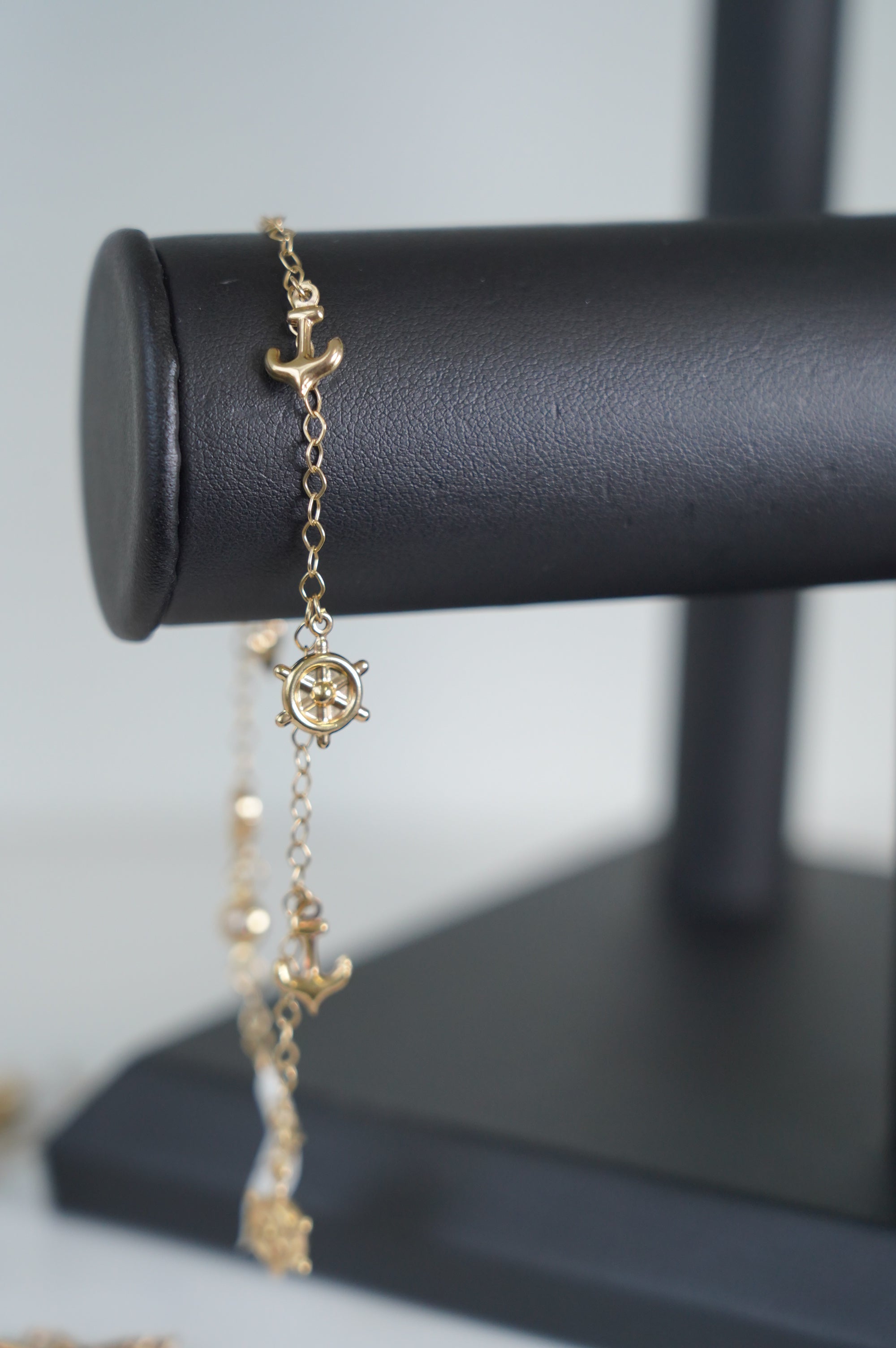 Gold Nautical Charm Bracelet